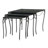 Mesh Top Occasional Square Side Table