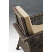 Trinidad Wicker Dining Arm Chair with Cushion