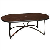Wyatt Oval Umbrella Dining Table