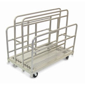 Heavy Duty Cross - Braced Panel / Sheet Mover 5 " Phenolic Casters, 2 Fixed, 2 Swivel