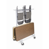 Hanging Folded Chair and Table Storage Truck