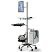 Adjustable Ergonomic Mobile Computer Workstation