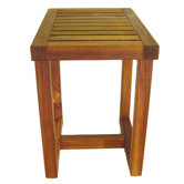 Spa Teak Shower Stool