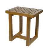 Grate Teak Shower Stool