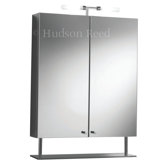 Risa Double Cabinet with Light and Fitted Shelf