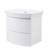 Canopy Wall Hung 2 Drawer Basin and Cabinet in White