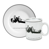 The New Yorker Can We up the Dosage Mug and Salad Plate Set