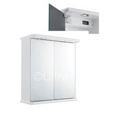 Niche Double Mirror Cabinet in High Gloss White