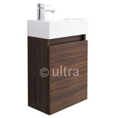 Zone Wall Hung Basin and Cabinet in Walnut
