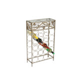 Jewelled Metal Wine Rack