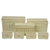 Storage Trunk and Basket with Cream Lining