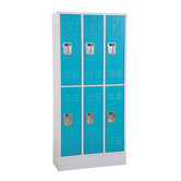 Winport Morgan 3-Wide Double Tier Locker