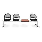 Stars and Moon Four Chair Beam Seating with Table