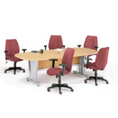 Modular Conference Table with Optional Chairs