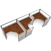 Workstation Panel System 1x3 Configuration