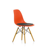 Eames DSW Plastic Side Chair with Seat Pad