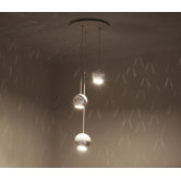Claylight Cluster Three Pendant Chandelier