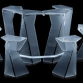 4-tlg. Thekenset "Crystal Bar"