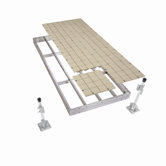 Aluminum Stationary Dock with Resin Top