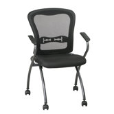 ProLine II Deluxe Folding Chair with ProGrid Back and Arms in Titanium (2-Pack)