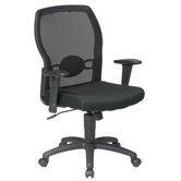Screen Mid-Back Mesh Office Chair with Adjustable Arms
