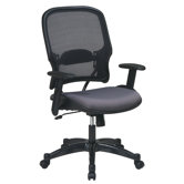 28" Air Grid Back and Fabric Seat Managerial Chair