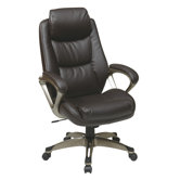 Eco Leather Executive Office Chair with Padded Arms