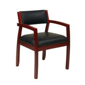 Napa Upholstered Back Eco Leather Guest Chair