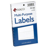 Maco Multipurpose Self-Adhesive Removable Labels in White