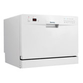 6 Place Setting Countertop Dishwasher in White