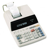 EL-1197PIII Desktop Calculator, 12-Digit Fluorescent, Two-Color Printing