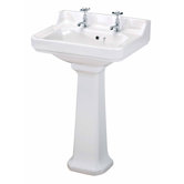 Carlton Pedestal in White