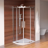 Aqua 8 Roller Quadrant Shower Enclosure