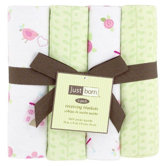 Just Born Dreams Come True Flannel Receiving Blankets (Set of 4)