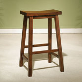 Honey Brown 29" Saddleseat Bar Stool