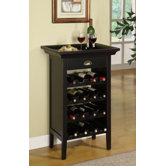 Rub Through 16 Bottle Wine Cabinet