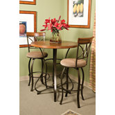 Cafe Hamilton Swivel Barstool in Matte Pewter/Bronze