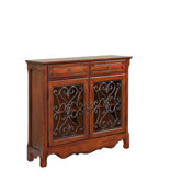 2 Door and 2 Drawer Scroll Console Table