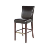 Bonded Leather 30.25" Barstool in Brown