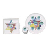 Star of David Porcelain Seder Set