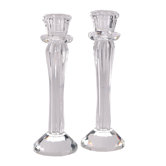 Crystal and Glass Candlestick (Set of 2)