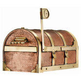 Steamer Trunk Post Mounted Mailbox