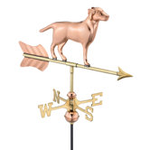 Labrador Retriever Weathervane with Roof Mount