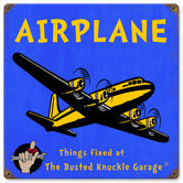 Busted Knuckle Garage Kid's Vintage Airplane Sign
