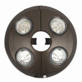 8" Rechargeable Umbrella Light in Bronze