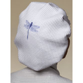Dragonfly Cotton Waffle Weave Shower Cap