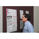 Burlap Fabric Covered Bulletin Boards - Aluminum Frame