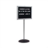 Single Pedestal Directory Boards - Aluminum