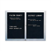 Wall-Mounted Deluxe Enclosed Directory Boards - Aluminum