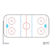 Magnetic Dry-Erase Coaching Aides Mat - Hockey